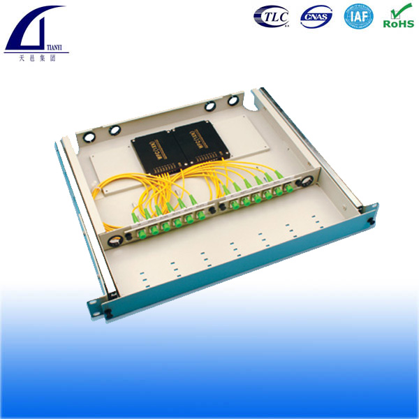 1x8 fiber optic PLC splitter module