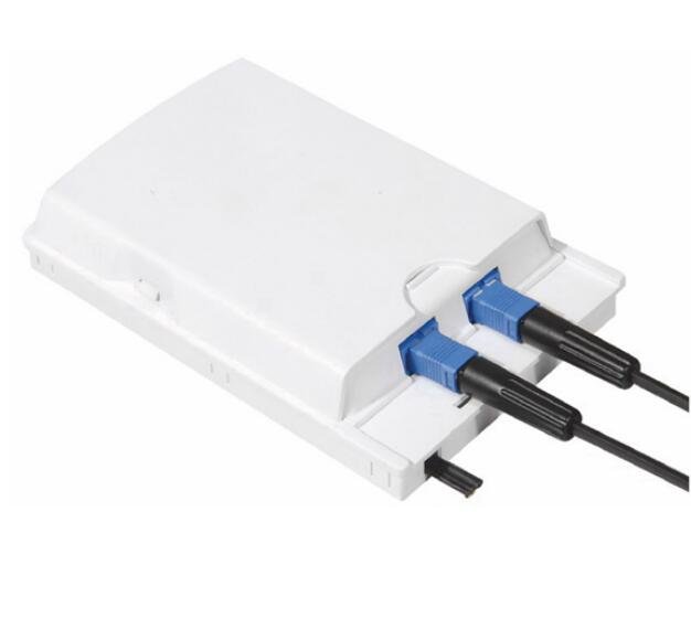 2ports Fiber Optic Wall Plate Outlet-Face Plate-<a href=http://www.tyheatshrink.com/Wall-mount-FTTH-faceplate-fiber-socket-panel.html target=